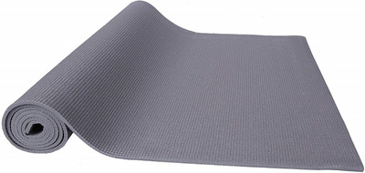 

QUINERGYS ® All Purpose High Density Non-Slip Exercise Yoga Mat with Carrying Strap Grey 4 mm Yoga Mat, Grey-35