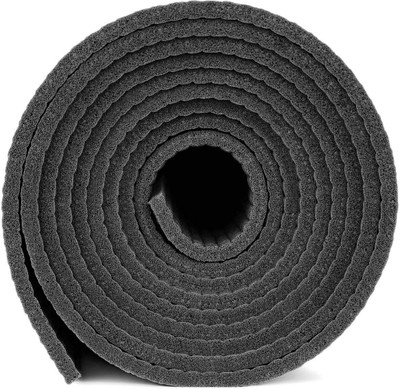 

QUINERGYS ® Anti Sweat 1/4" Thick High Density Non Slip Exercise Pilates & Yoga Mat Black 6 mm Yoga Mat, Space black