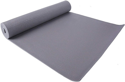 

QUINERGYS ™ Non-Slip Surfaces Sweat-Proof Gym Workout Exercise Yoga Mat with Carrier Strap Grey 4 mm Yoga Mat, Grey-11