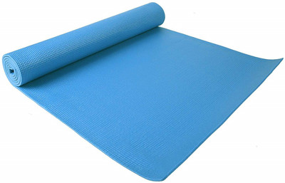 

QUINERGYS ® High Density Non-Slip Exercise Yoga Mat with Carrying Strap Blue 6 mm Yoga Mat, Blue-24