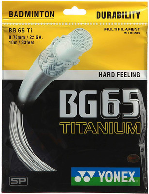 

Yonex BG 65 TI 0.7 Badminton String - 0.7 m(Multicolor)