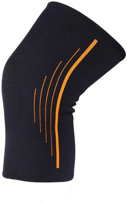 

LALA LIFE Knee Compression Sleeves Knee Support Brace For Men and Women Knee Support (, Black, Orange
