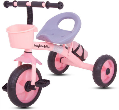 

Baybee Baby Tricycle Kid's Trike Children Tricycle/Bicycle for Kid's Ride on Outdoor | Suitable for Boys & Girls - 1 to 5 Years ( Pink) BBTR603_P Tricycle(Pink)