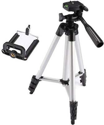 

Lizzie 3110 Portable Tripod(Silver, Supports Up to 1500)