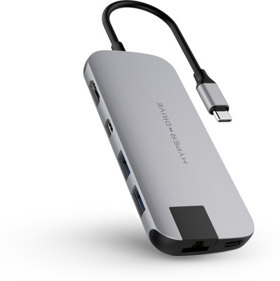 

Hyper Drive HD247B USB Adapter(Space Grey, Silver)