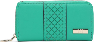 

AND Women Green Artificial Leather Wallet(8 Card Slots), Turquoise