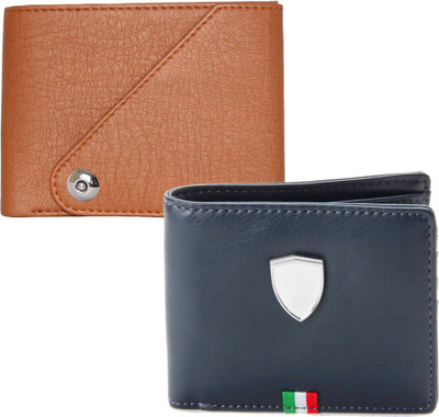 

Element Cart Men Casual Brown Artificial Leather Wallet(4 Card Slots), Blue;brown