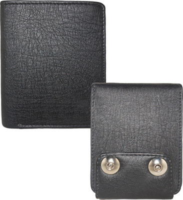 

Element Cart Men Casual Black Artificial Leather Wallet(8 Card Slots)