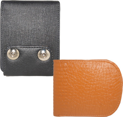 

Fillincart Men Brown, Black Artificial Leather Wallet(8 Card Slots), Black;brown