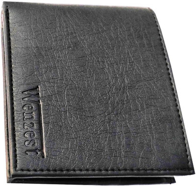 

Wenzest Boys Black Artificial Leather Wallet(10 Card Slots), Tan