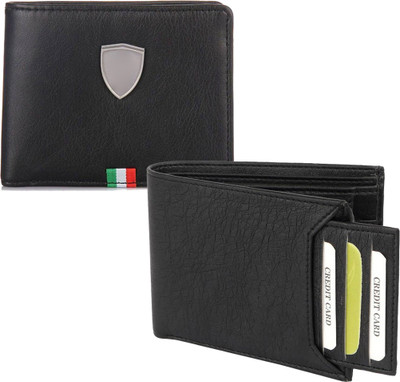 

Fillincart Men Black Artificial Leather Wallet(4 Card Slots)