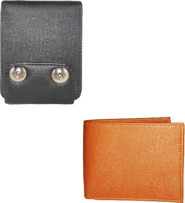 

Fillincart Men Brown, Black Artificial Leather Wallet(8 Card Slots), Black;brown
