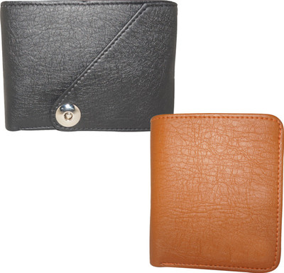 

Element Cart Men Casual Black, Tan Artificial Leather Wallet(5 Card Slots), Black;brown