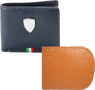 

Element Cart Men Casual Blue Artificial Leather Wallet(4 Card Slots), Blue;brown