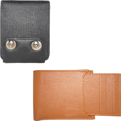 

Fillincart Men Brown, Black Artificial Leather Wallet(8 Card Slots), Black;brown