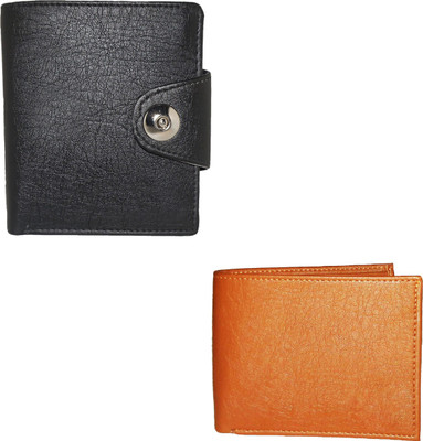 

Fillincart Men Brown, Black Artificial Leather Wallet(9 Card Slots), Black;brown