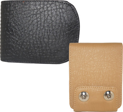 

Fillincart Men Black, Brown Artificial Leather Wallet(8 Card Slots)