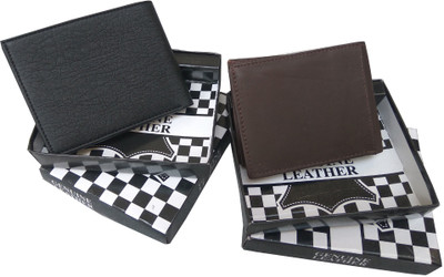 

Shreejee Men Black, Brown Genuine Leather Wallet(6 Card Slots)