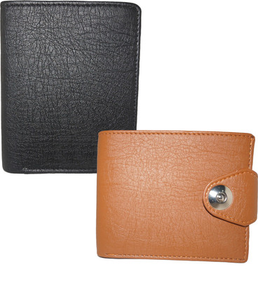 

Element Cart Men Formal Brown Artificial Leather Wallet(9 Card Slots), Black;brown
