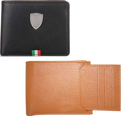 

Element Cart Men Casual Black Artificial Leather Wallet(4 Card Slots), Black;brown