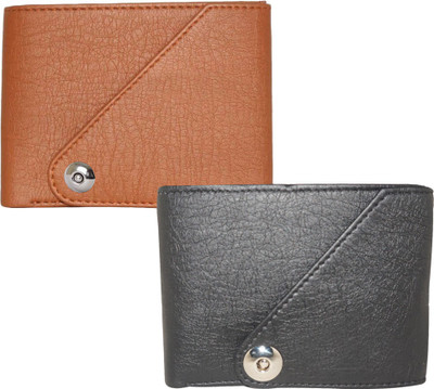 

Fillincart Men Black, Brown Artificial Leather Wallet(5 Card Slots)