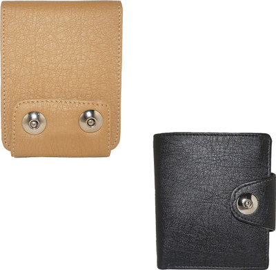 

Element Cart Men Casual Tan Artificial Leather Wallet(8 Card Slots), Black;brown