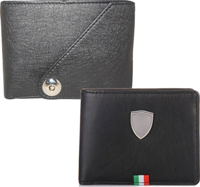 

Fillincart Men Black Artificial Leather Wallet(4 Card Slots)