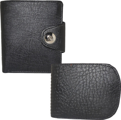 

Element Cart Men Formal Black Artificial Leather Wallet(9 Card Slots)