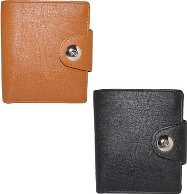 

Element Cart Men Casual Black, Tan Artificial Leather Wallet(9 Card Slots), Black;brown