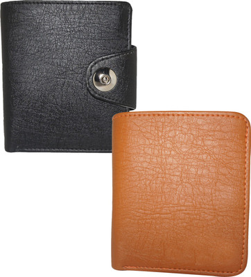 

Fillincart Men Brown, Black Artificial Leather Wallet(9 Card Slots), Black;brown