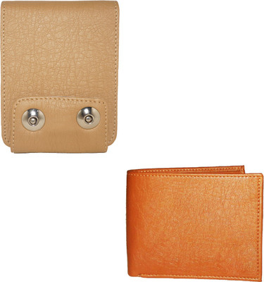 

Element Cart Men Formal Tan Artificial Leather Wallet(8 Card Slots), Brown