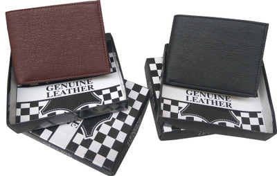 

Shreejee Men Black, Tan Genuine Leather Wallet(6 Card Slots)