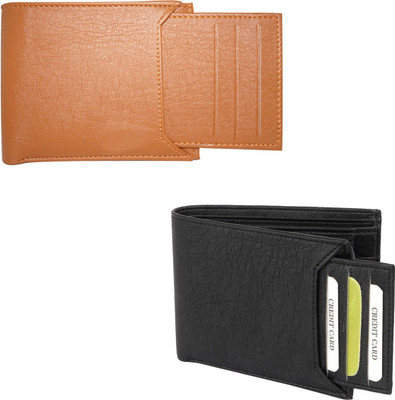 

Element Cart Men Black, Brown Artificial Leather Wallet(7 Card Slots)