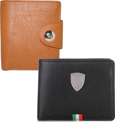 

Fillincart Men Brown, Black Artificial Leather Wallet(4 Card Slots), Black;brown