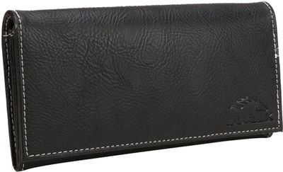 

BURAK Women Black Artificial Leather Wallet(4 Card Slots), Black-01