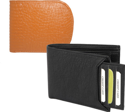 

Fillincart Men Brown, Black Artificial Leather Wallet(7 Card Slots), Black;brown