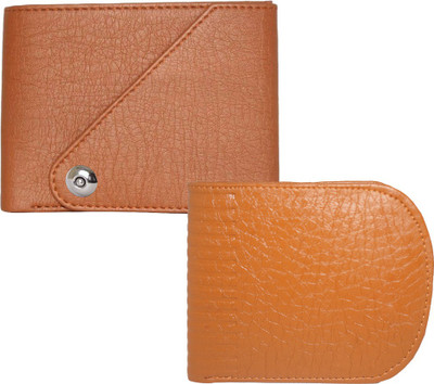 

Element Cart Men Casual Tan Artificial Leather Wallet(7 Card Slots), Brown
