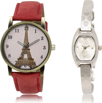 

The Shopoholic Latest Collection Fancy And Attractive Pink And Silver Dial Analog Watch For Girls Fashion Watches For Girls Watch - For Women
