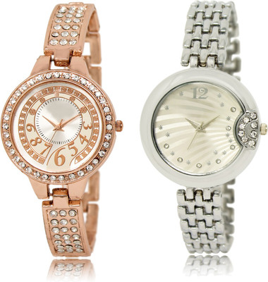 

The Shopoholic Fashionable Funky Look Silver Dial Analog Watch For Girls Watches For Girls New Watch - For Women
