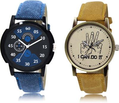 

The Shopoholic Fashionable Funky Look Black And Blue And Brown Dial Analog Watch For Boys Mens Stylish Watches Watch - For Men