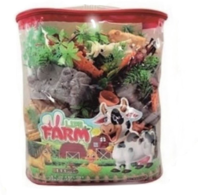 

TamBoora Exclusive Premium Quality Animal Play Sets Farm Animals Figures Set for Kids/Young Ones Pack of Animals (Big Size-Farm) (Animal Kingdom - 111 PCS with Play MAT)(Multicolor)