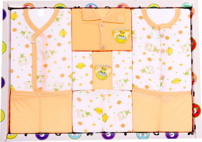 

Little Smart Born Baby Orange Color Gift Set(Orange)