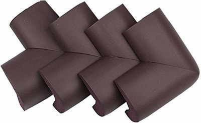 

IGADG Soft Baby Proofing Corner Guards & Edge Protectors with Strong Adhesive Tape - Pack of 4(Brown)