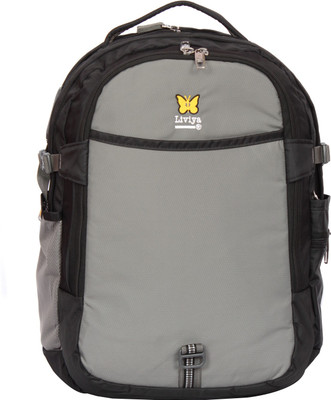 

Liviya LP154 37 Laptop Backpack(Grey), Blackgrey