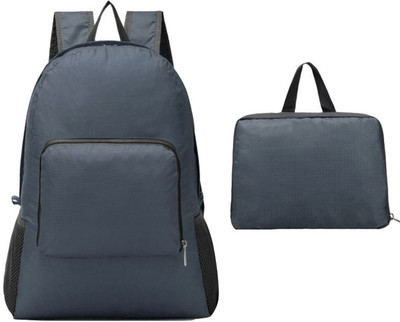 

Rough Nature Water Resistant Feather Weight Space Saver Backpack 15 Backpack(Grey), Ash