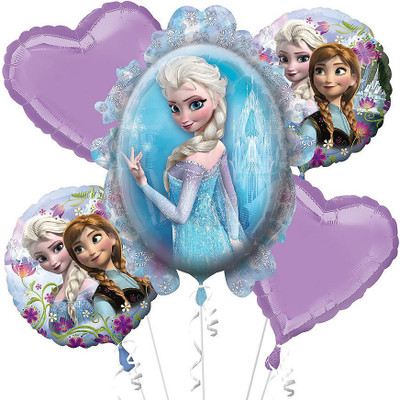 

GrandShop Printed FROZEN Bouquet Foil Balloon(Multicolor, Pack of 5)