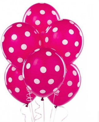 

YNS Crafts Stock Printed polka dot 16 Balloon(Pink, Pack of 50)