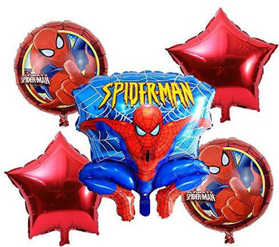 

GrandShop Printed SPIDERMAN Bouquet Foil Balloon(Multicolor, Pack of 5)