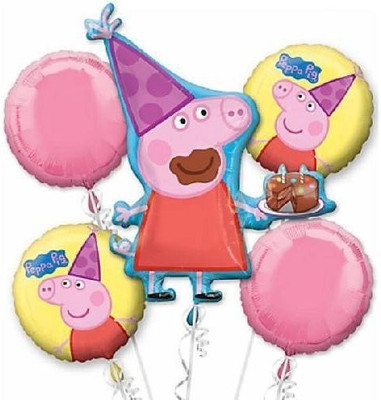 

GrandShop Printed Ppp Pg Bouquet Foil Balloon(Multicolor, Pack of 5)