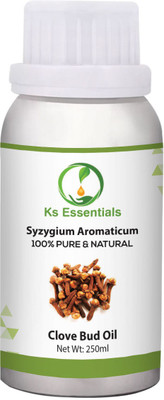 

Ks Essentials 100% Pure Clove bud oil Pure Therapeutic Grade For Aromatherapy, Hair Care & Skin Care(250 ml)
